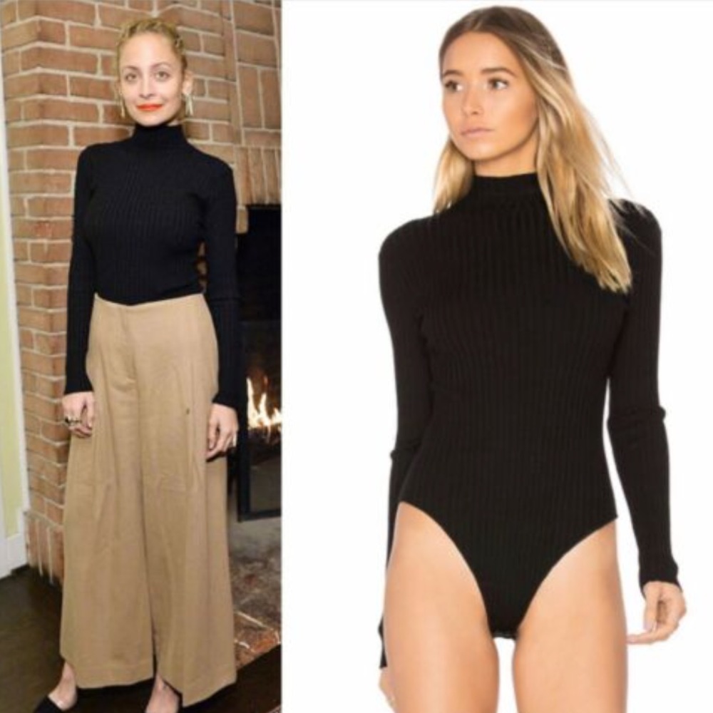 House of Harlow X Revolve velvet bodysuit